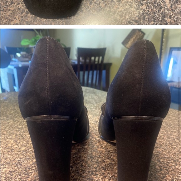 “ASOS” Provider Heeled Faux Suede Loafer - Picture 6 of 9